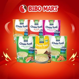 Cháo Tươi Ăn Dặm Cho Bé Sài Gòn Food Baby Bổ Sung DHA Phát Triển Trí Não Thị Giác Cho Bé Trên 7 Tháng - Bibomart