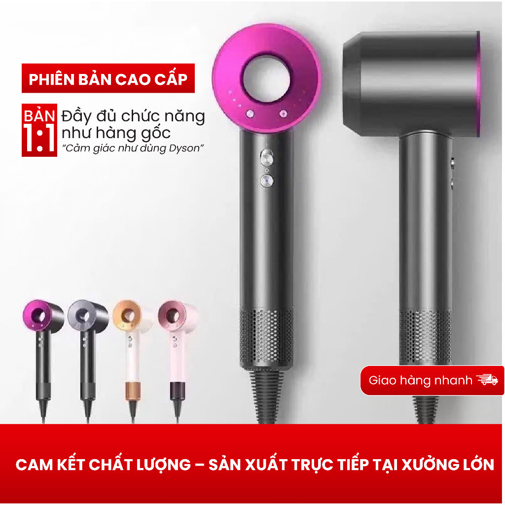 Máy Sấy Tóc Ion Âm 2 Chiều Nóng Lạnh Công Suất Lớn Có 3 Chế Độ Sấy Chăm Sóc Tóc Chống Gãy Rụng