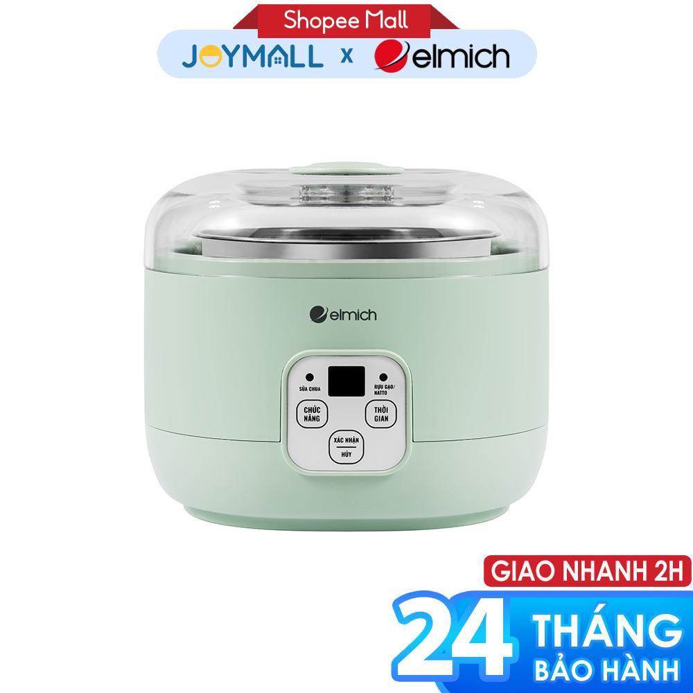 Máy Làm Sữa Chua Elmich YME0296 15W, Hàng Chính Hãng, Cảm Ứng Điện Tử, Nồi Ủ Inox - JoyMall
