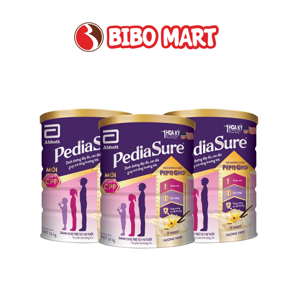 [KOL] Sữa Pediasure Vani Hỗ Trợ Tăng Chiều Cao Cân Nặng Cho Bé 1-10 Tuổi 1.6Kg (Mẫu Ngẫu Nhiên)-Bibo Mart