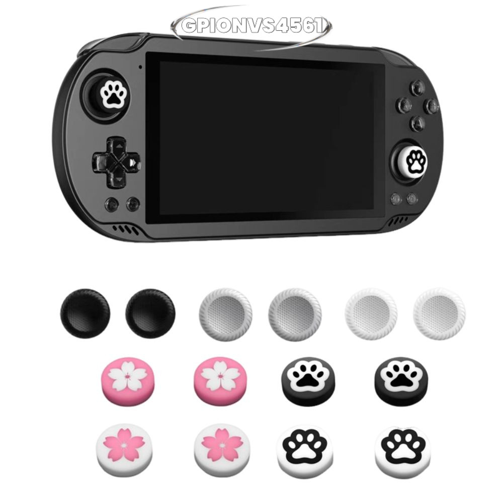 GPIONVS4561 4 Mũ cần điều khiển lớn, Cần điều khiển chơi Game đầy màu sắc chống trượt, Phụ kiện sili