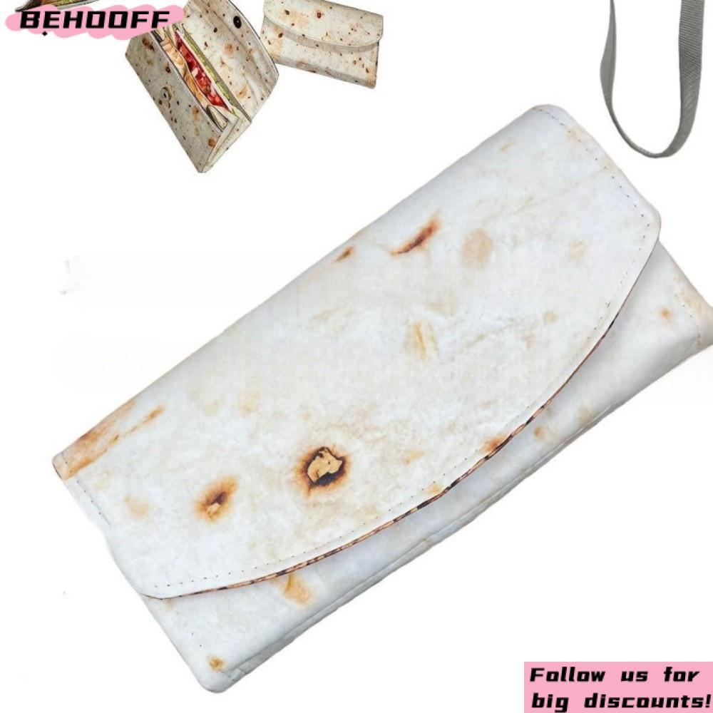 Kẹp tiền xu BEHOOFF, có khe cắm thẻ Ví Burrito có thể gập lại, Hộp đựng thẻ Burrito nhiều ngăn