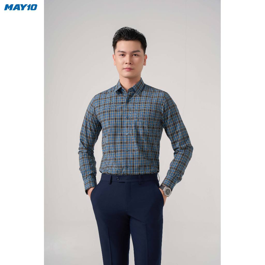 Áo Sơ mi nam dài tay May10 form RegularFit mã 010125131 AK559