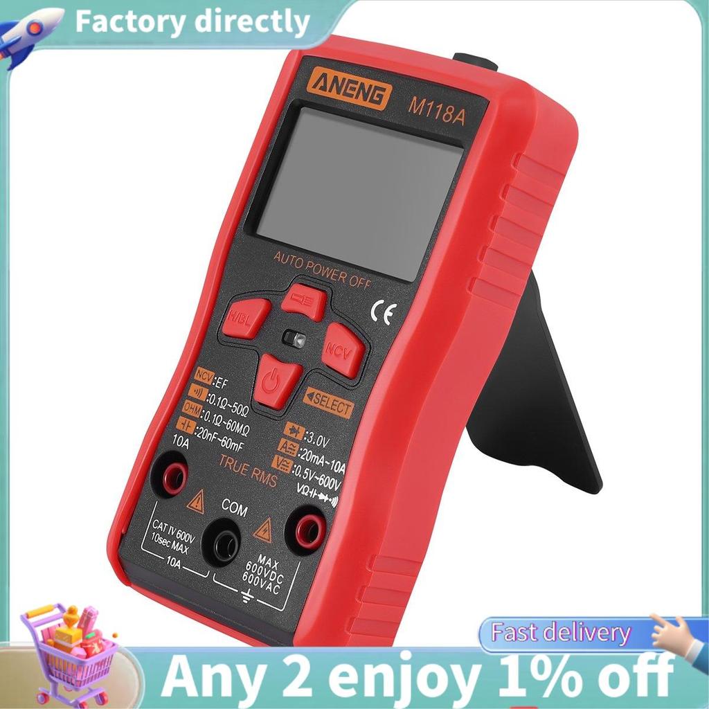 LU- M118A Đồng hồ vạn năng kỹ thuật số Mini Máy kiểm tra RMS đích thực tự động 6000 Đếm Đồng hồ đo đ