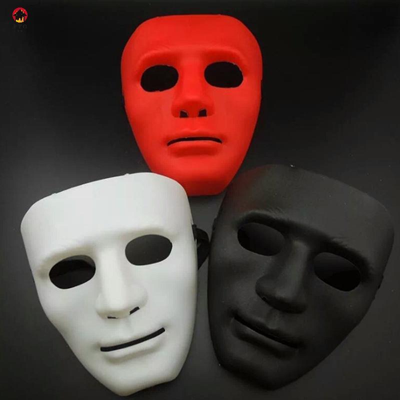 [pto] Full Face Unisex Street Dance Opera Party Mask Cosplay White Face [TH]