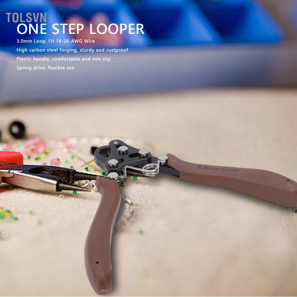 Tolsvn Tolsvn One Step Looper 3.0mm Loop Winding Kìm Công cụ cho 18-26 AWG Craft Wire Jewelry Making
