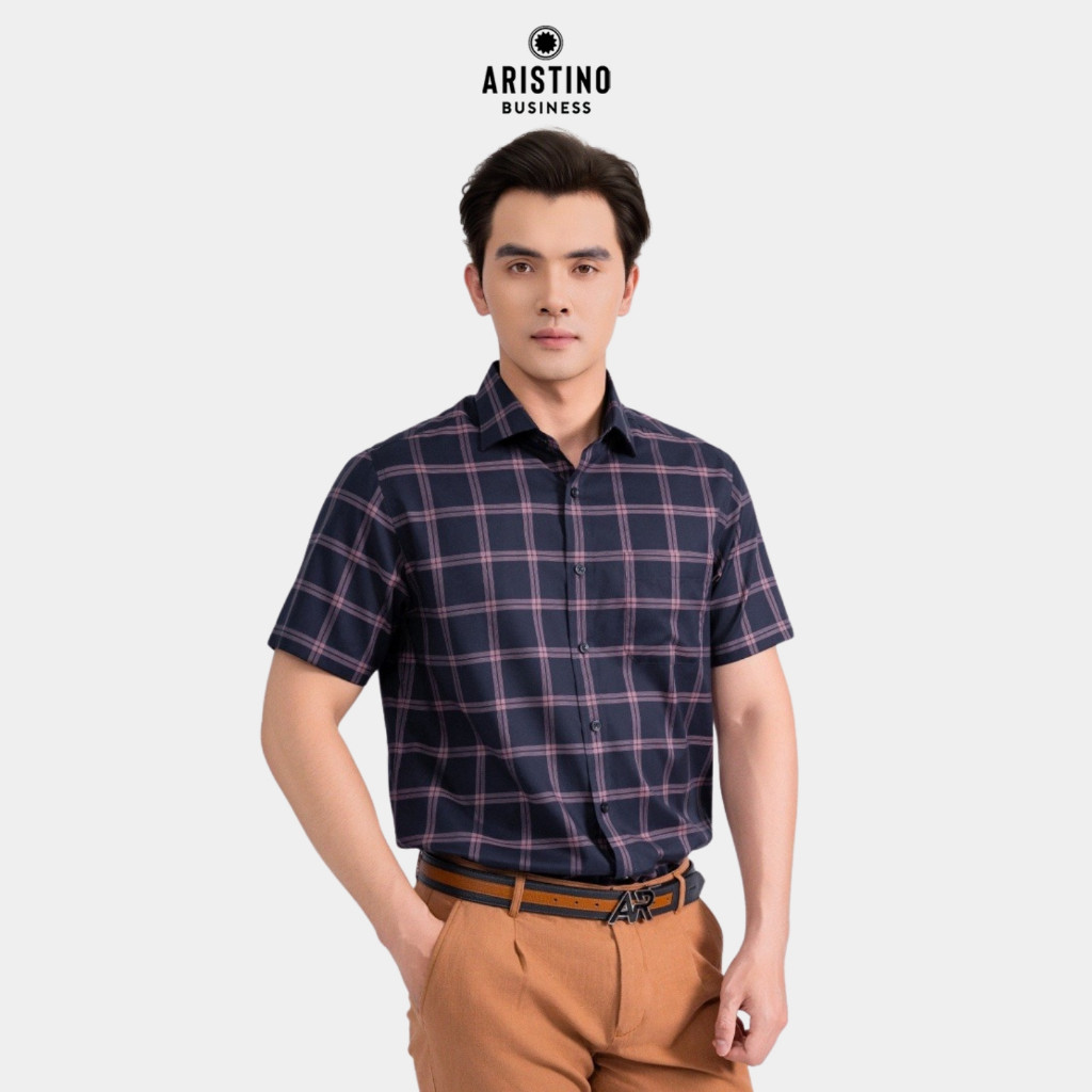 Áo Sơ Mi Nam Aristino Business form Fiero, 100% cotton thoáng khí, thấm hút mồ hôi tốt - 1SS009AS2
