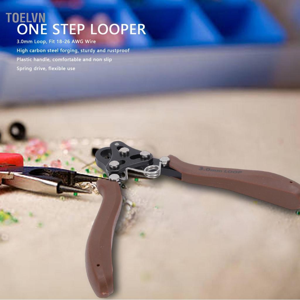 Toelvn Toelvn One Step Looper 3.0mm Loop Winding Kìm Công cụ cho 18-26 AWG Craft Wire Jewelry Making