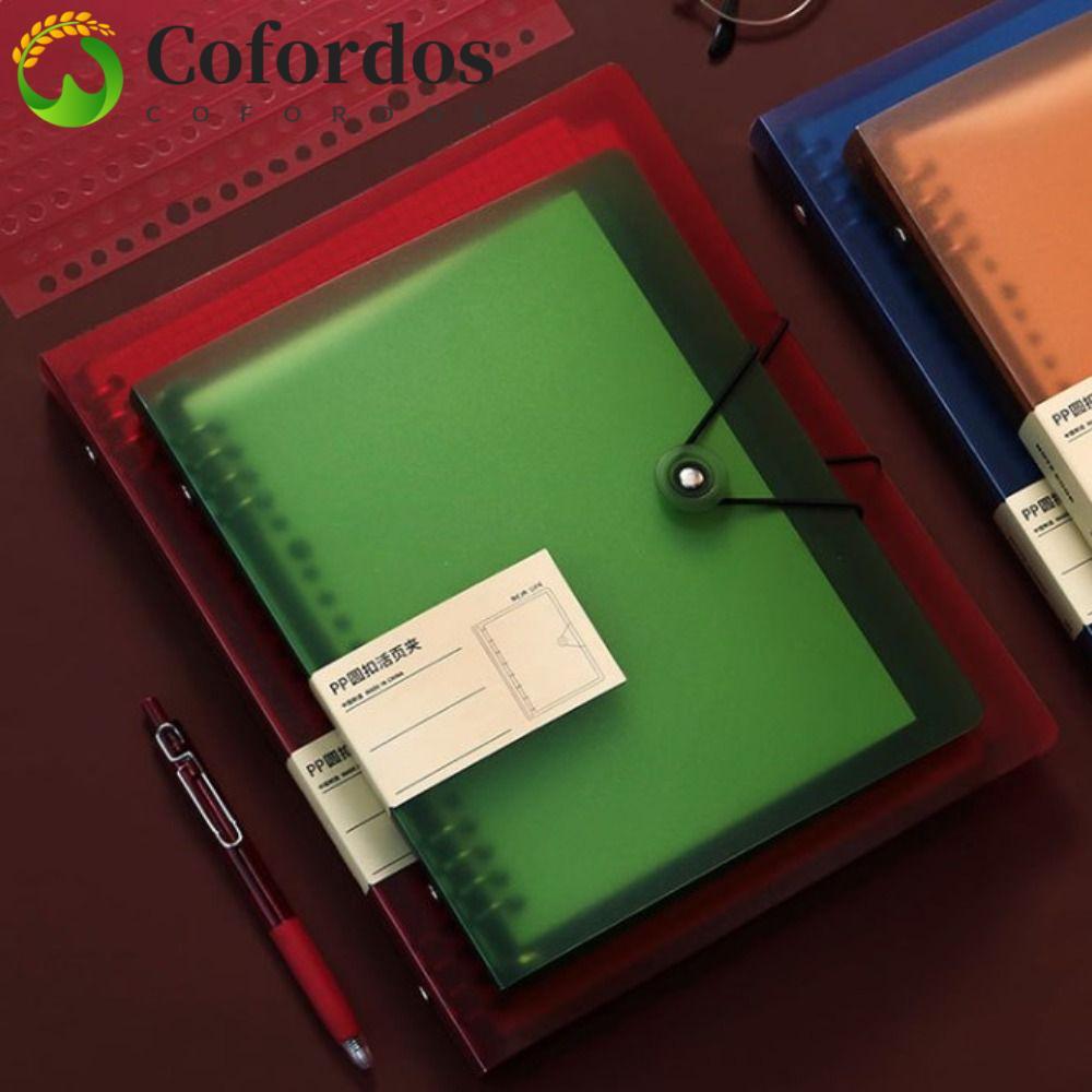 COFORDOS Loose Leaf Notebook Shell, Notebook Binder DIY Binder A5 / B5 / A4 Binder Cover, File Organ