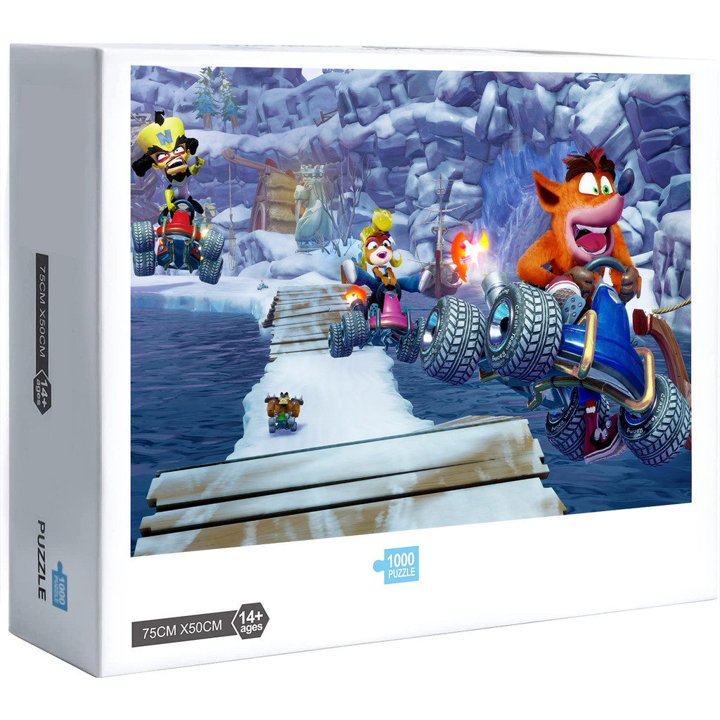 Crash Team Racing Nitro-Fueled Phong Cách Mới Ghép Hình Bằng Gỗ Thích Hợp Cho Chơi Game Trang Trí Nh