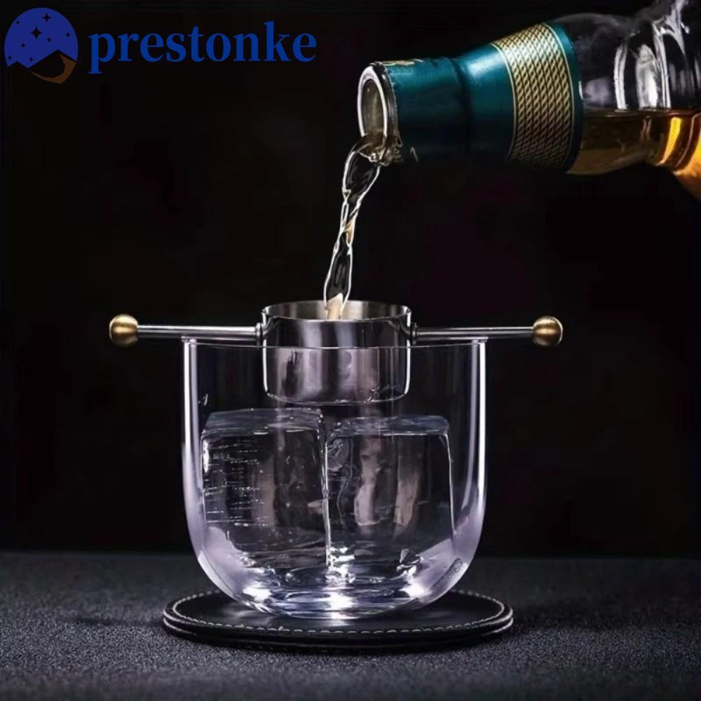 PRESTONKE Cocktail Jigger, Thiết kế hạt đôi Cốc đo thanh 30ml, Cocktail thủ công Dụng cụ trộn chính 