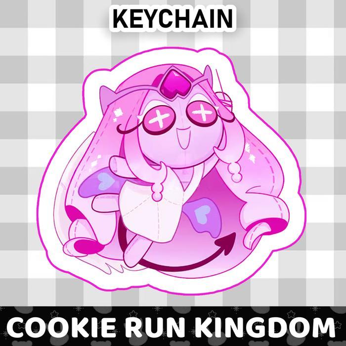 Ganci / Gantungan Kunci Akrilik COOKIE RUN KINGDOM - HOLLYBERRY COOKIE & ETERNAL SUGAR COOKIE - HOLL