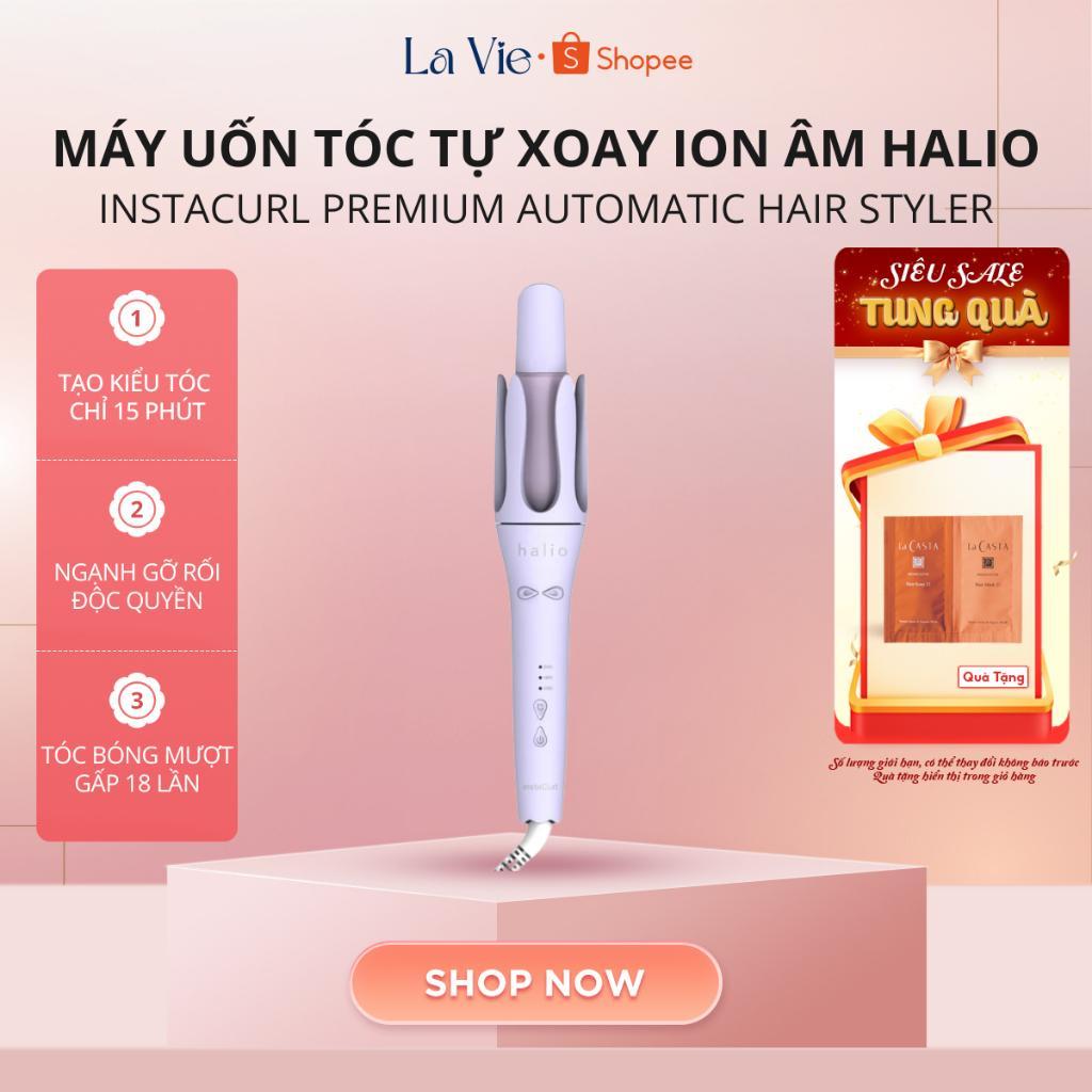 Máy uốn tóc tự xoay ion âm Halio instaCurl Premium Automatic Hair Styler | Bảo hành 12 tháng