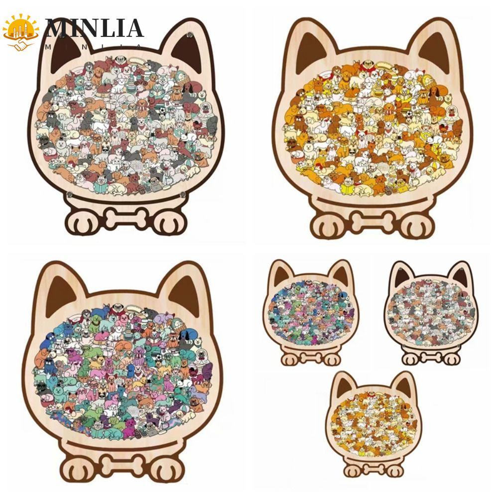 Câu đố hình chó MINLIA, Câu đố huấn luyện tư duy vui nhộn và khó khăn Câu đố bằng gỗ, Người yêu chó 