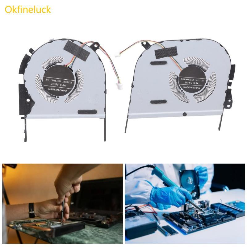 OKFI Laptop CPU GPU Quạt Làm Mát Vỏ Kim Loại Tản Nhiệt Cho M6500 N7600 M7600