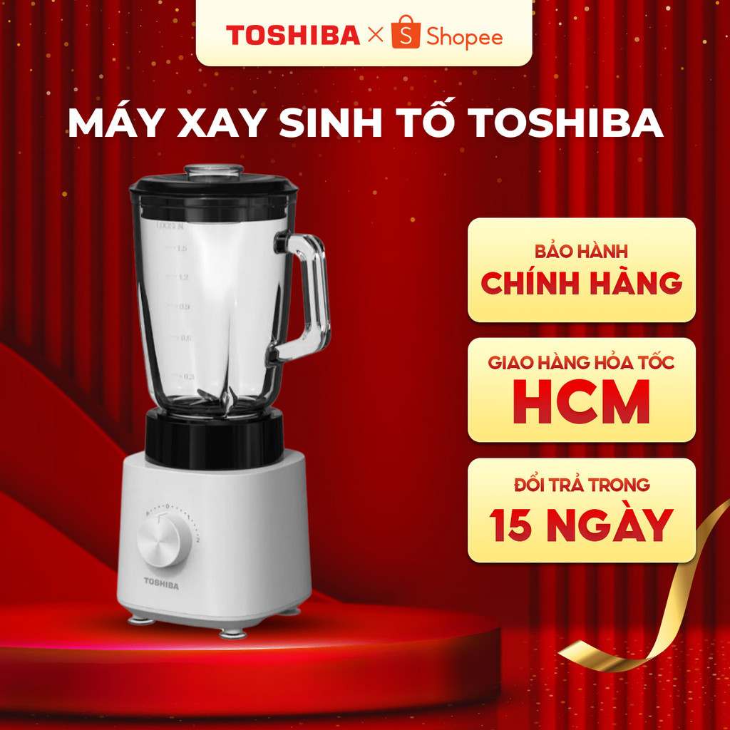 Máy xay sinh tố Toshiba BL-70GR1UV 1.5L, công suất 600W - Bảo hành chính hãng 12 tháng
