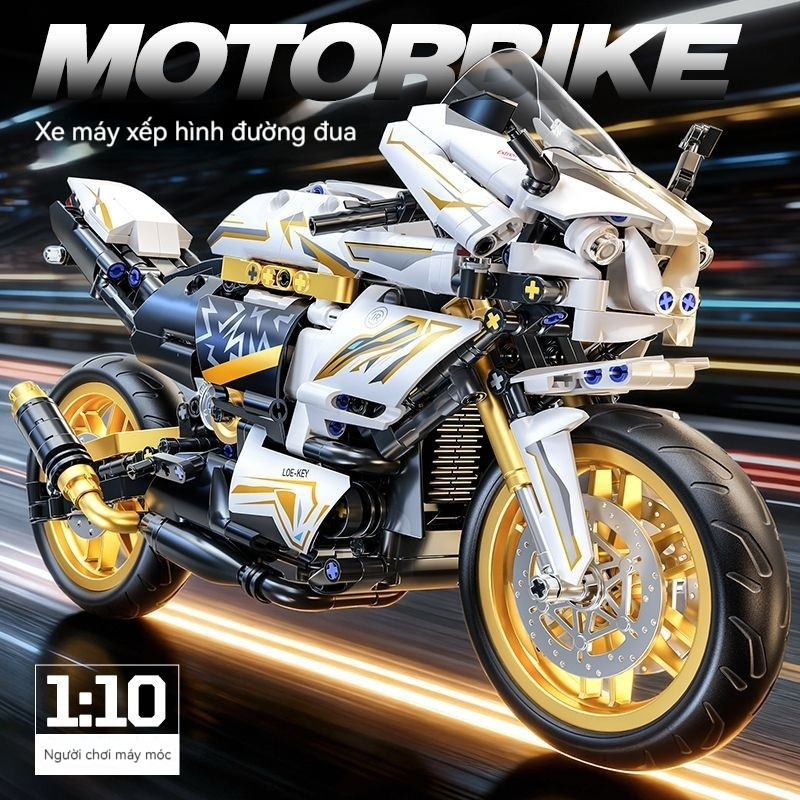 Mô Hình Lego Lắp Ráp Moto BMW Ducati Cơ Khí - Đồ Chơi Trí Tuệ Quà Tặng Sinh Nhật