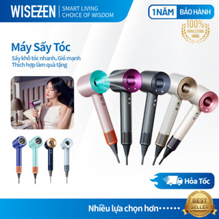 Máy Sấy Tóc Ion Âm Wisezen 2 Chiều Tạo Kiểu Bảo Vệ Tóc Tốc Độ Cao Có 3 Chế Độ Sấy Mạnh Công Suất Lớn Máy Sấy Không Cánh