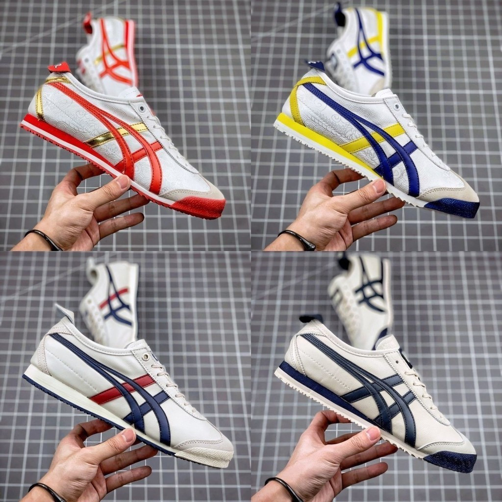 2024 Phong Cách Mới Chunli Đồng Thương Hiệu Mexico 66 SD DELUXE Da Cừu Điện Thêu Nam Nữ Giày Thường 