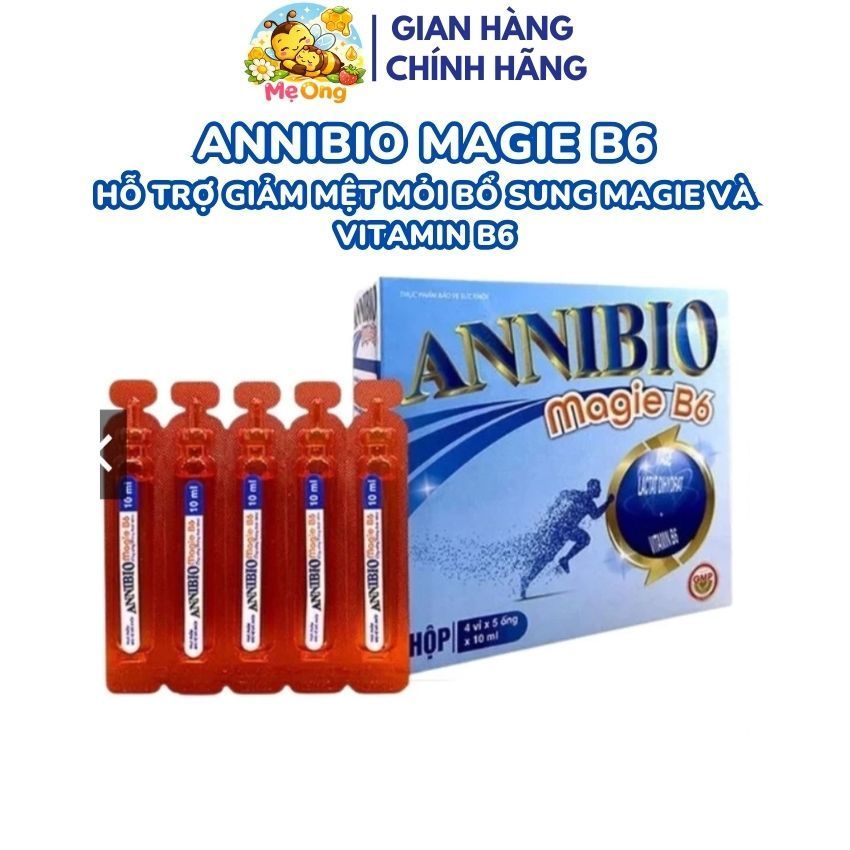 Annibio Magie B6 20 Ống Hỗ Trợ Giảm Mệt Mỏi Bổ Sung Magie Và Vitamin B6