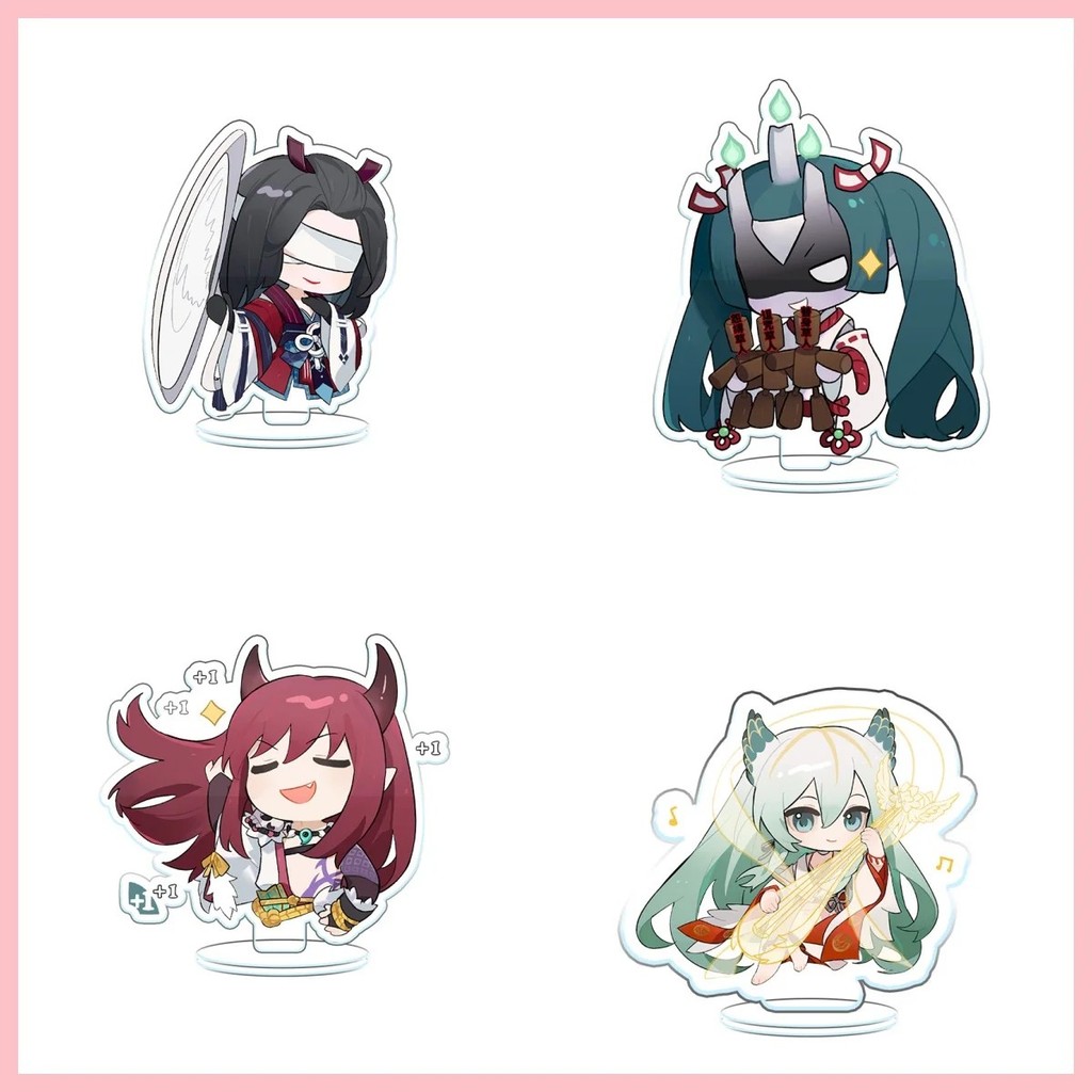 Standee Onmyoji Âm Dương Sư Bách Văn Bài mô hình Acrylic nhân vật game chibi trang trí bàn học decor