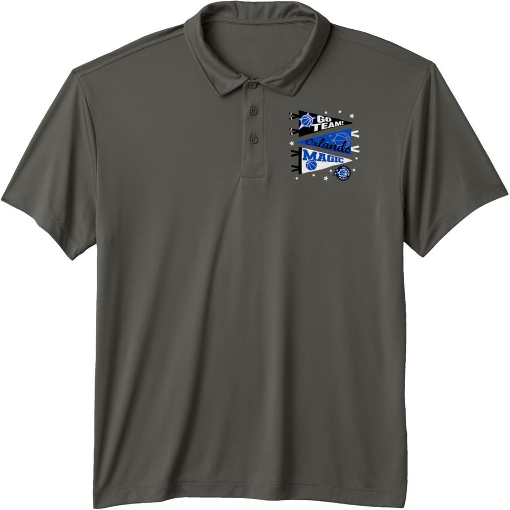 Áo sơ mi Polo NBA Orlando Magic có họa tiết cờ giải thưởng