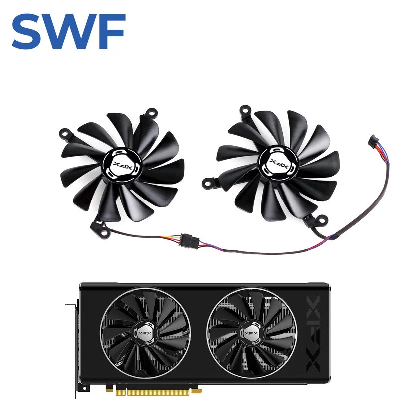 Quạt Làm Mát 95MM FDC10U12S9-C RX 5700 Cho XFX RX 5700 5700XT 8GB DD THICC II Quạt Làm Mát Thẻ Đồ Họ
