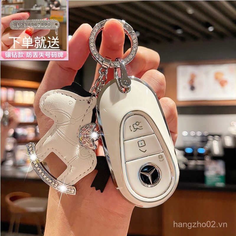 Mô hình áp dụng Vỏ chìa khóa xe Mercedes-Benz 300 / 260 c260 / 200 Vỏ xe c260 / 300 Khóa túi FSES