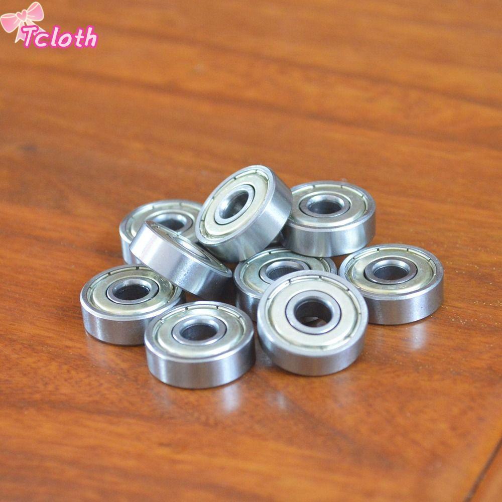 TCLOTH 10 Vòng bi kín đôi, Vòng bi rãnh sâu bằng thép Chrome 6mm x 19mm x 6mm, Hộp số vòng bi thu nh