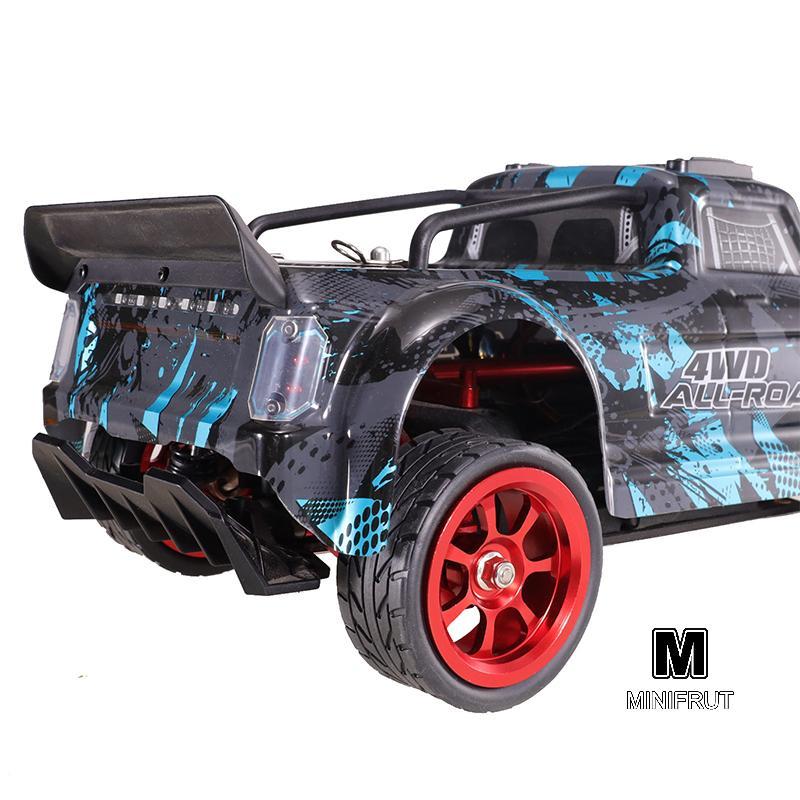 MINIFRUT] 1 Bộ 65mm Lốp Cao Su Kim Loại Vành Bánh Xe 12mm Lục Giác Cho Wltoys 144001 144010 124007 1