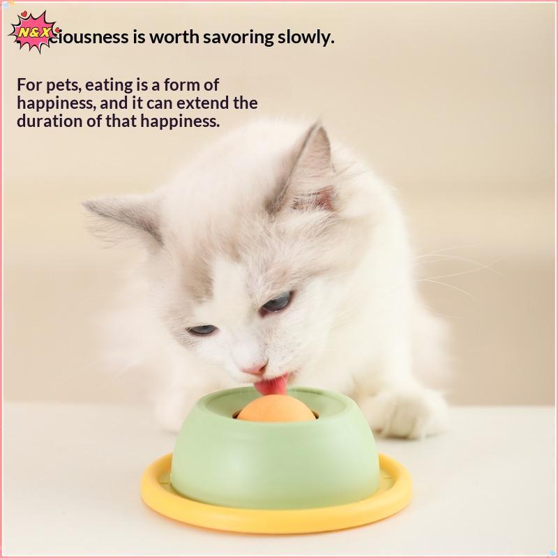 N & X Pet Li Mat Sữa Chua Liing Đĩa Ăn Chậm Cho Chó Mèo - Bát Sna Tương Tác Thúc Đẩy Sức Khỏe Nha Kh