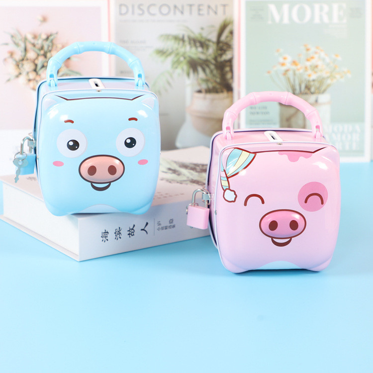 Ngân hàng Piggy Iron Metal Piggy sáng tạo
