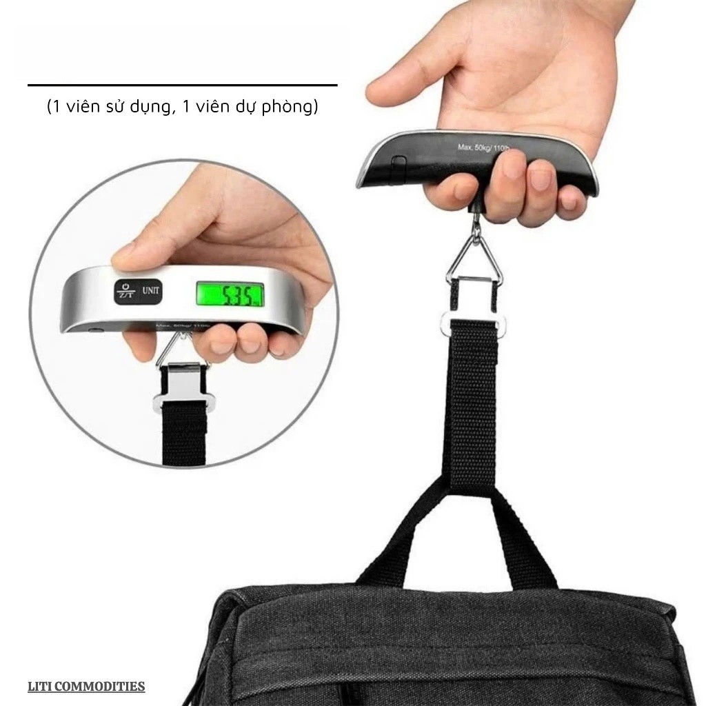Cân điện tử cầm tay 50kg/75kg,cân vali hành lý,cân hàng hóa 50kg/75kg