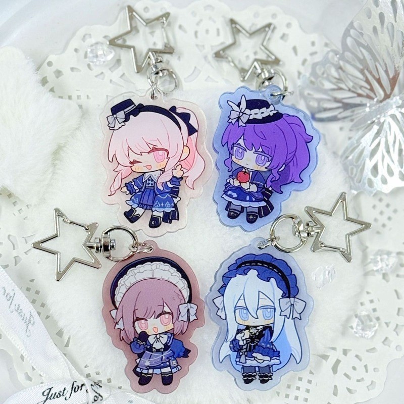 Project Sekai Colorful Stage KeyChain Women PJSK Key Chain for Men 25 Nightcord Key Ring Akiyama Miz