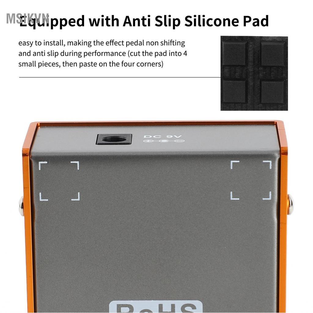 msikvn fangzi Hiệu ứng Guitar Delay với Mix/Feedback/Delay 3 Núm điều khiển cho Điện - NASCAR DELAY