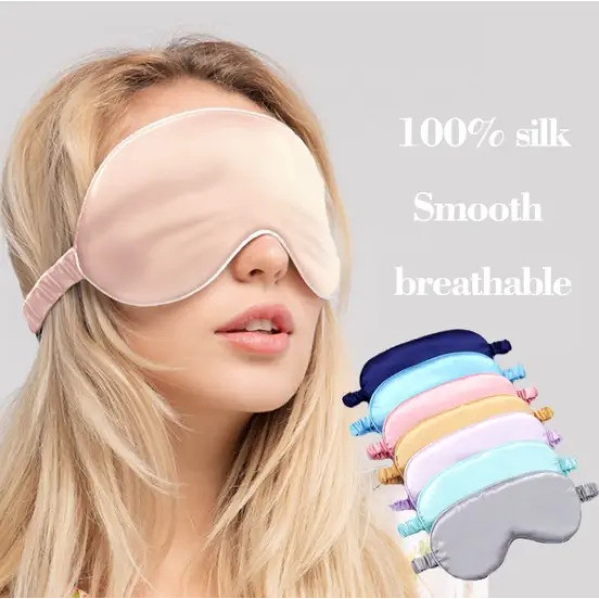 3D Silk Mềm Mắt Ngủ Mặt nạ Che Mắt Miếng Dán Mềm Di Động Bịt Mắt Du Lịch Ngủ Mặt nạ Mắt