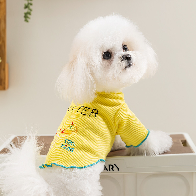 Mùa Xuân Mùa Hè Chó Hai Chân Thường Ngày Trà Chiều Nhà Quần Áo Nhỏ Vừa Chó Mèo Điều Hòa Không Khí Qu