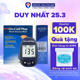 Máy Đo Đường Huyết On-Call Plus Acon Biotech Mỹ Gồm Bút Chích Máu Và 10 Kim Chích Máu Chính Hãng