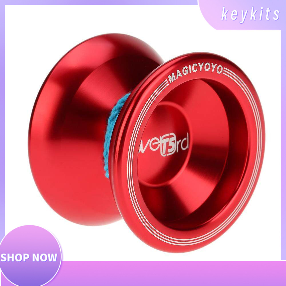 KEYKITS- [Magic Yoyo] Magic Yoyo T5 Overlord Hợp kim nhôm Kim loại Yoyo 8 Ball KK Mang có dây cho tr