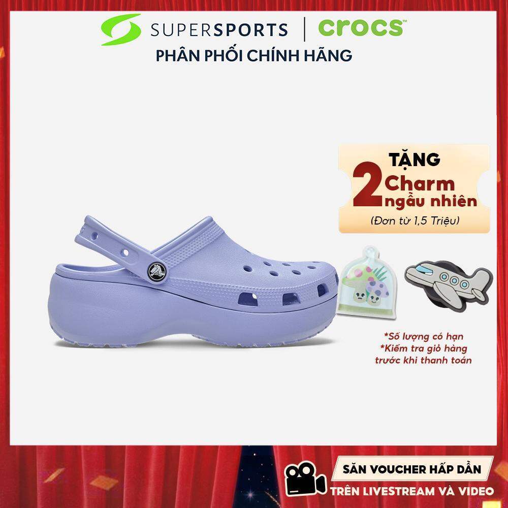 Giày Clog Nữ Crocs Classic Platform - 206750-453 ADS31 LS100
