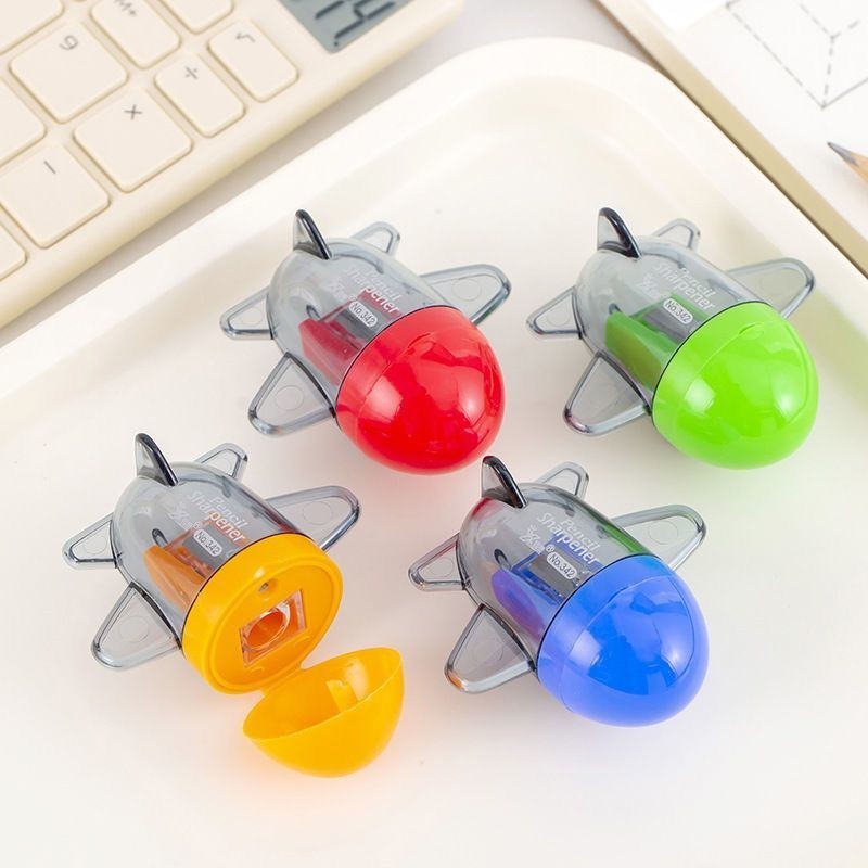 Máy Bay Nhỏ Dễ Thương Một Lỗ Bút Chì Mài Giá Trị Cao Hoạt Hình Dễ Thương Máy Bay Bút Chì Máy Mài Giả