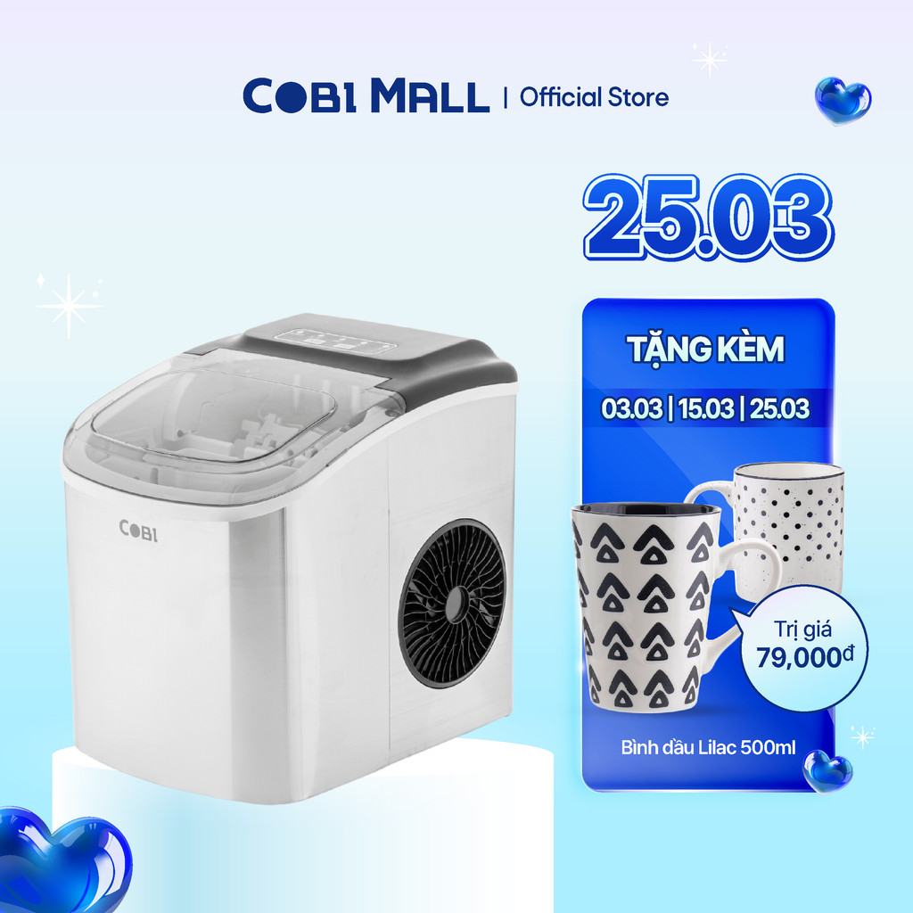 [Hỏa tốc HCM] Máy làm đá COBI CB-12H dung tích 12kg/ ngày