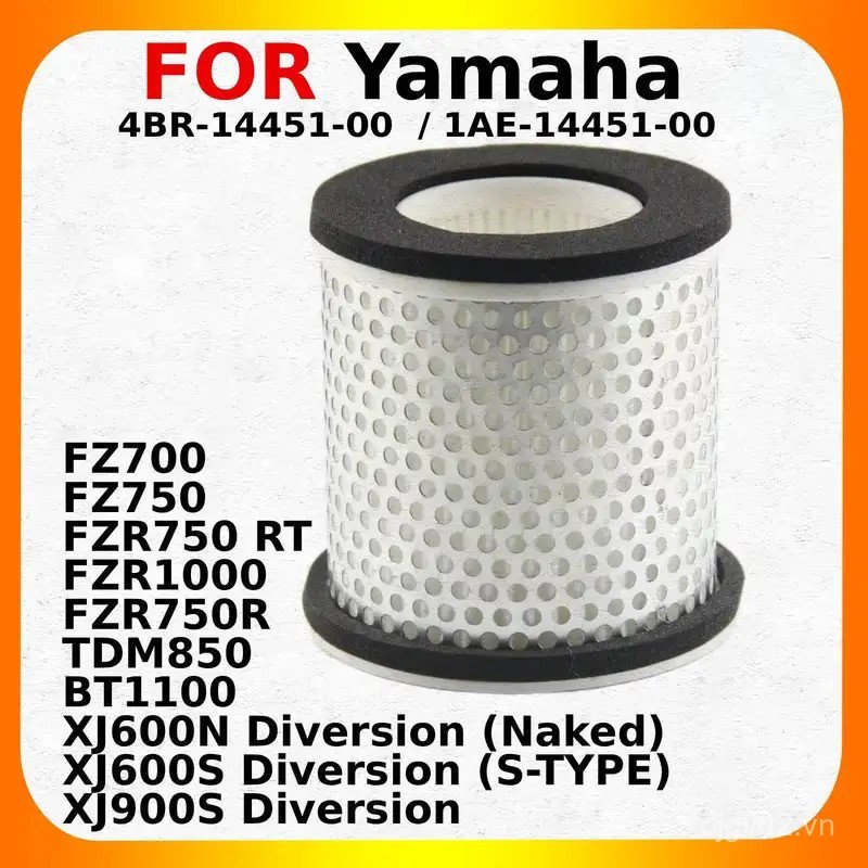 Phụ tùng xe máy Lọc gió cho Yamaha FZ700 FZ750 FZR750 RT FZR1000 FZR750R TDM850 BT1100 XJ900S OEM: 4