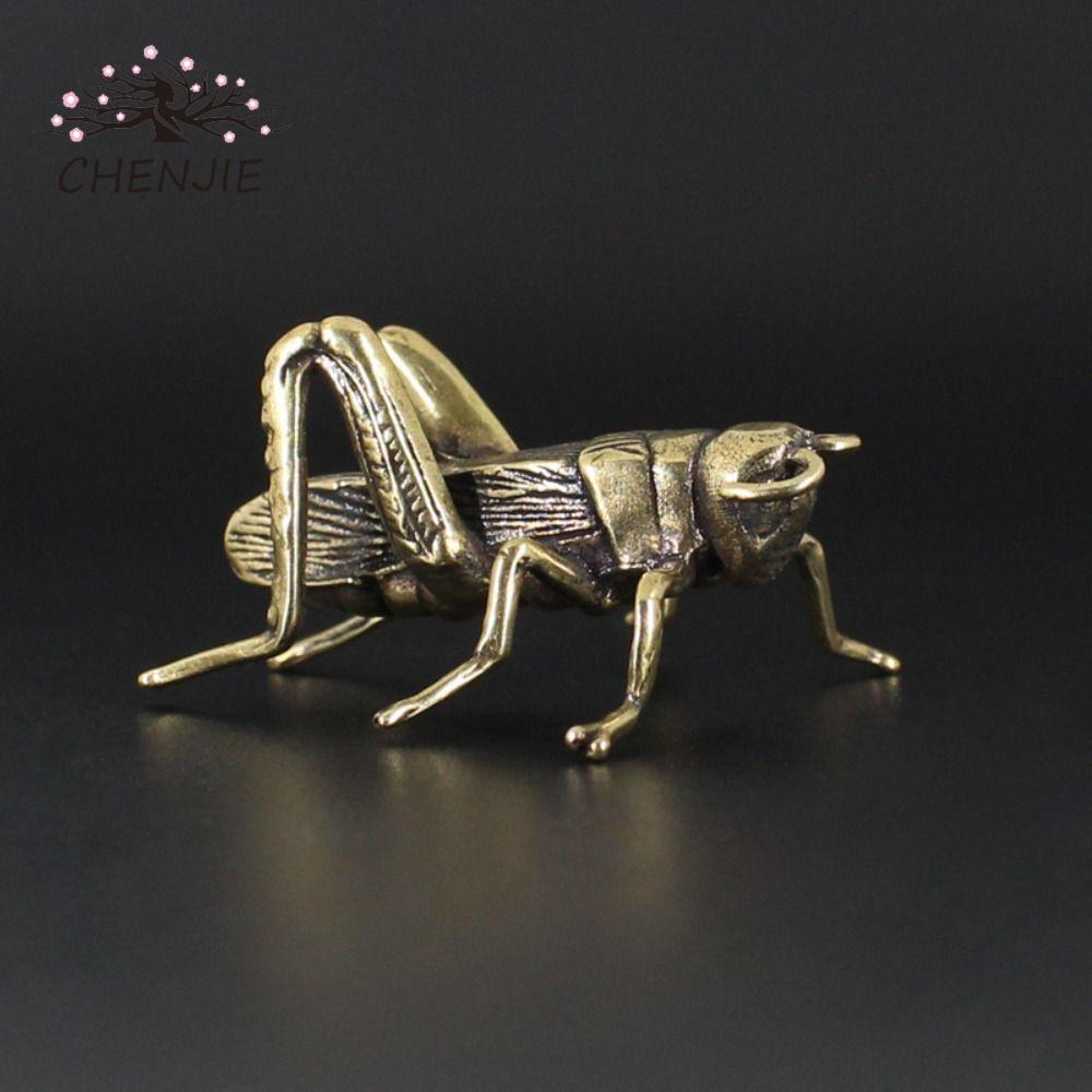 Tượng cricket CHENJIE, Cricket Đồng thau nhỏ Cricket, Đồ chơi thu nhỏ bằng đồng thau rắn Quà tặng