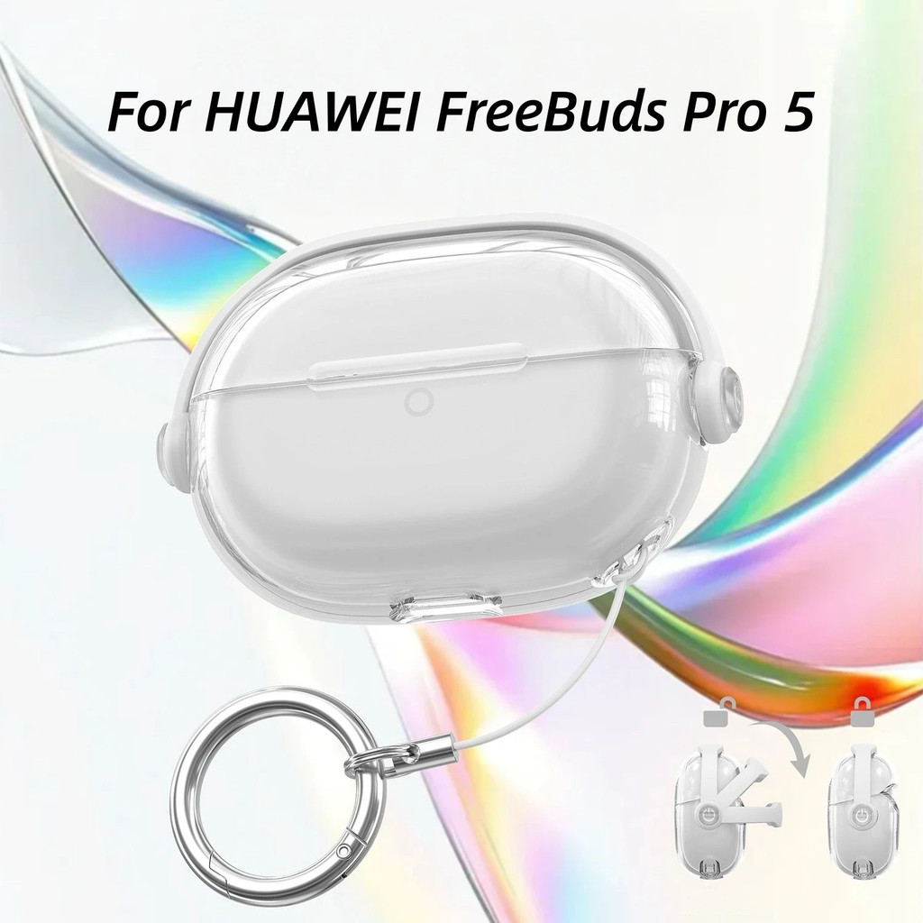Khóa Bảo Mật Trong Suốt Cho HUAWEI FreeBuds Pro 5 Ốp Lưng Màu Sắc Dễ Thương Sạch Sẽ Tai Nghe Dành Ch