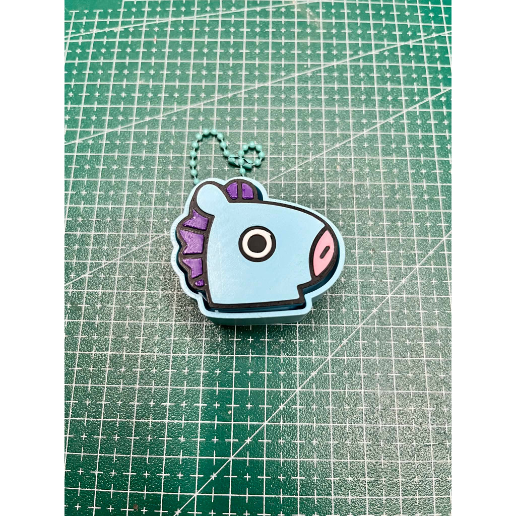 BTS BT21 fidget clicker keychain