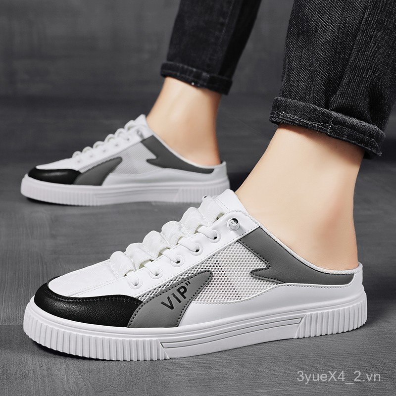 Giày nam nửa trượt thấp thoáng khí Fuyuan