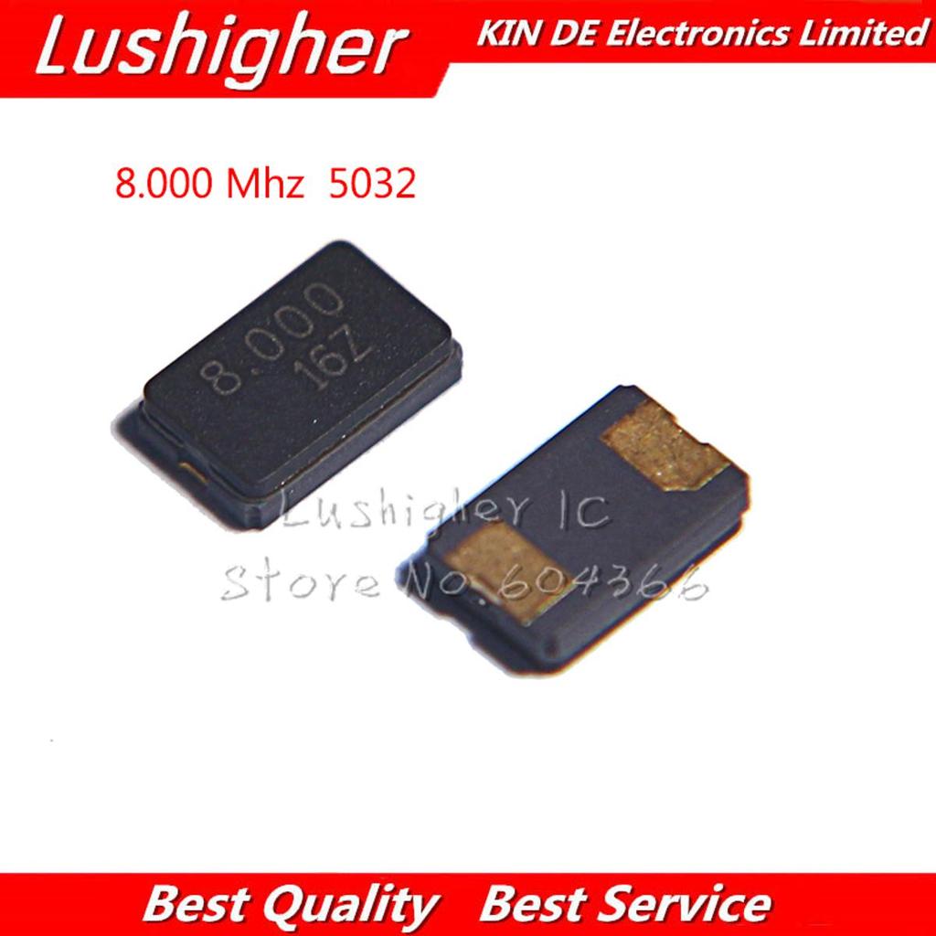 10 chiếc 8MHZ 10MHZ 11.0592MHZ 12MHZ 13.56MHZ 16000MHZ 20MHZ 24MHZ 8,00MHZ 16 MHz 2Pin 5032 Smd Thạc