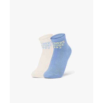 SKECHERS - Set 2 vớ trẻ em cổ cao dệt logo_L325K036-060R