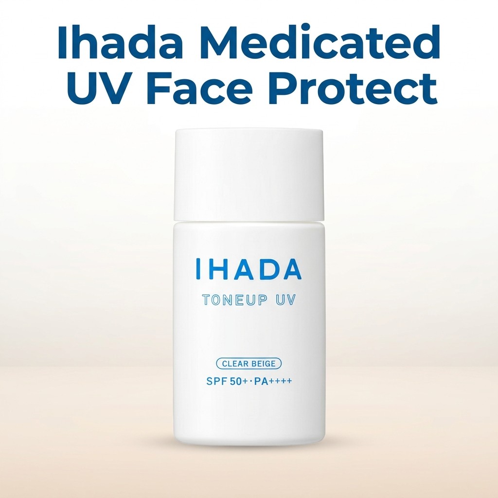 Ihada Medicated UV Face Protect Milk - Clear Beige Sunscreen Lotion 30ml [Quasi-Drug] - Smooth Finis